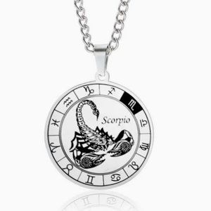 Stainless Steel Scorpio Necklace Pendant Necklace